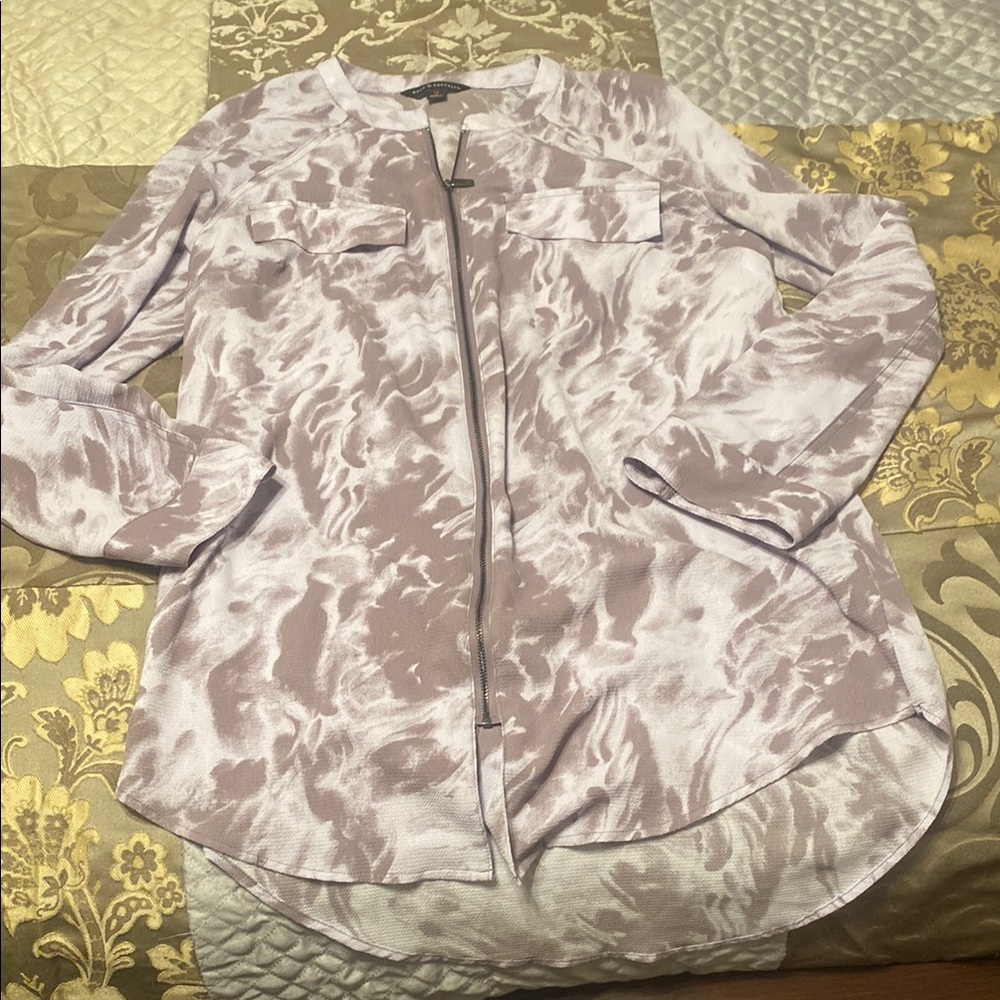Women's Abstract Patterned Jacket - Picture 2 of 5